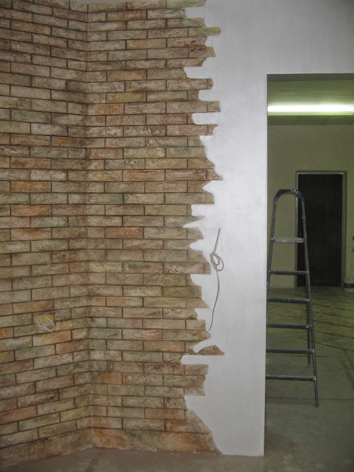 Création d’un mur décoratif en briques